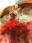 Anna Razumovskaya Famous Paintings - Red Passion 1